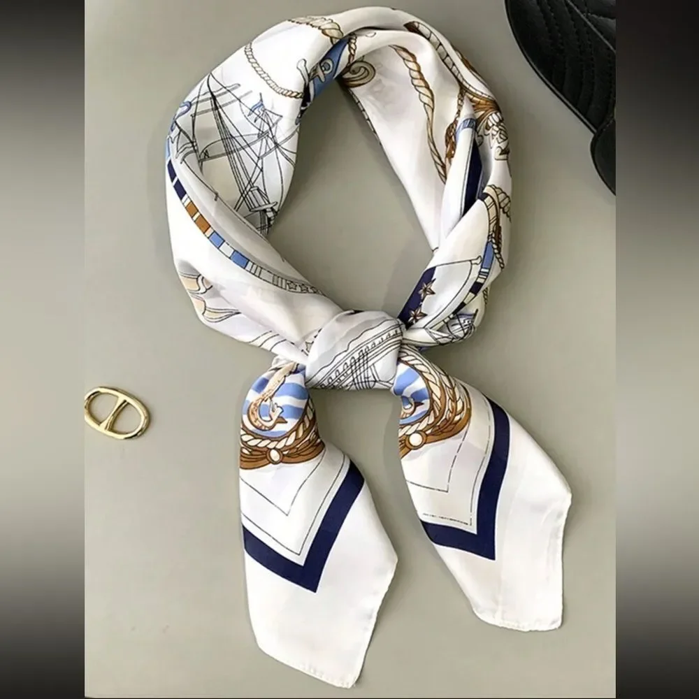 Nautical Print Scarf N872